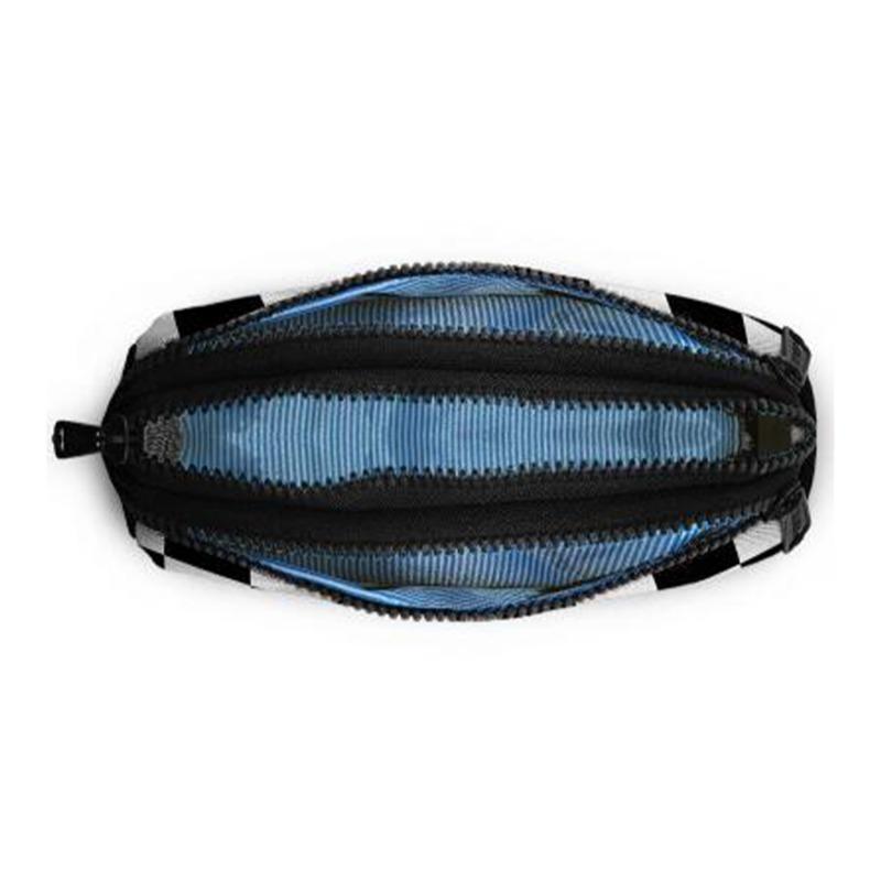 Coral High Kids Pencil Case - Black with Checkerboard Pattern