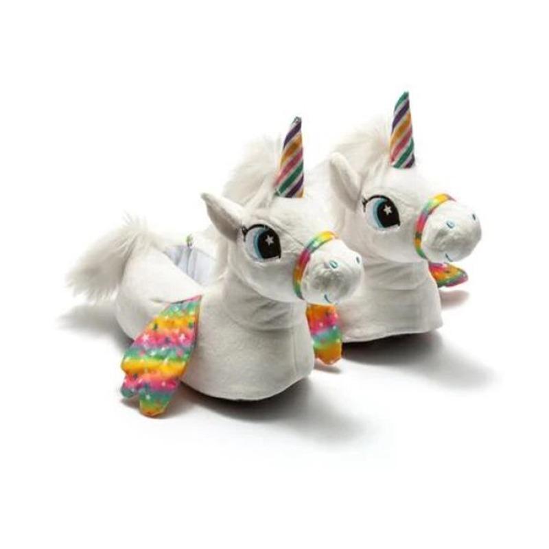 Twigy White Unicorn Slipper Size 40-41