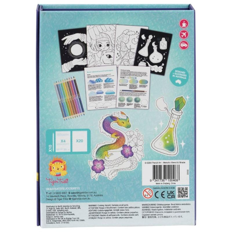 Tiger Tribe Pencil Art Metallic Blend And Shade