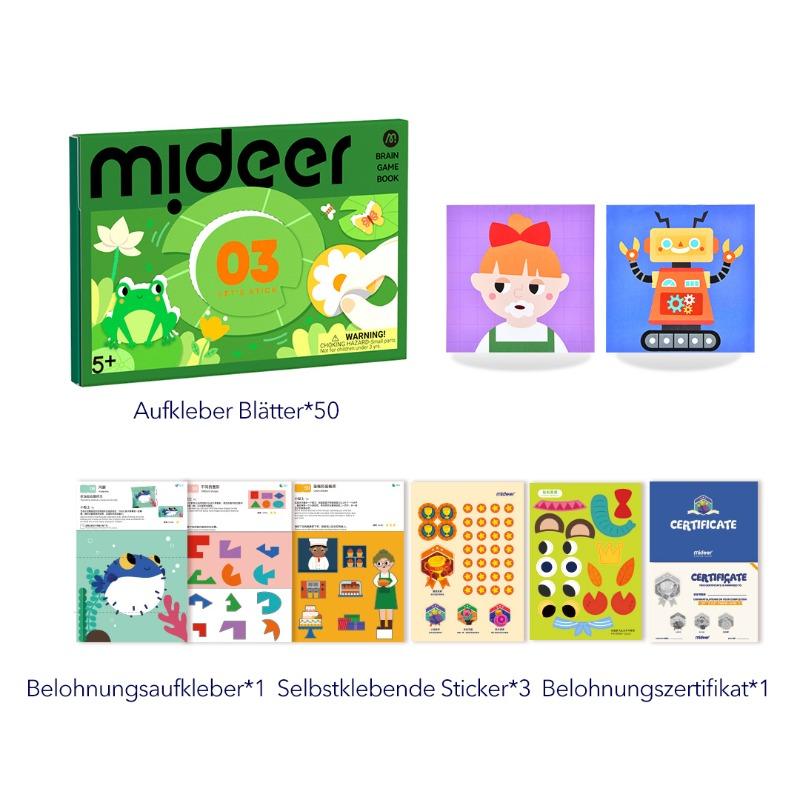 Mideer Level Up Brain Gamebook - Let's Stick Level 3