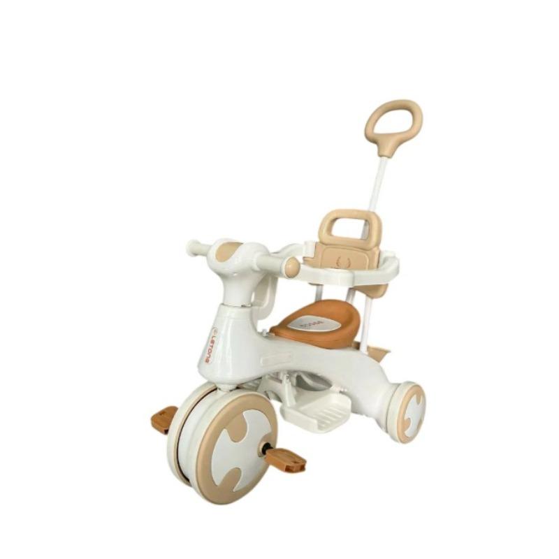 Tobbi Kids Tricycle With Handle for Kids - White