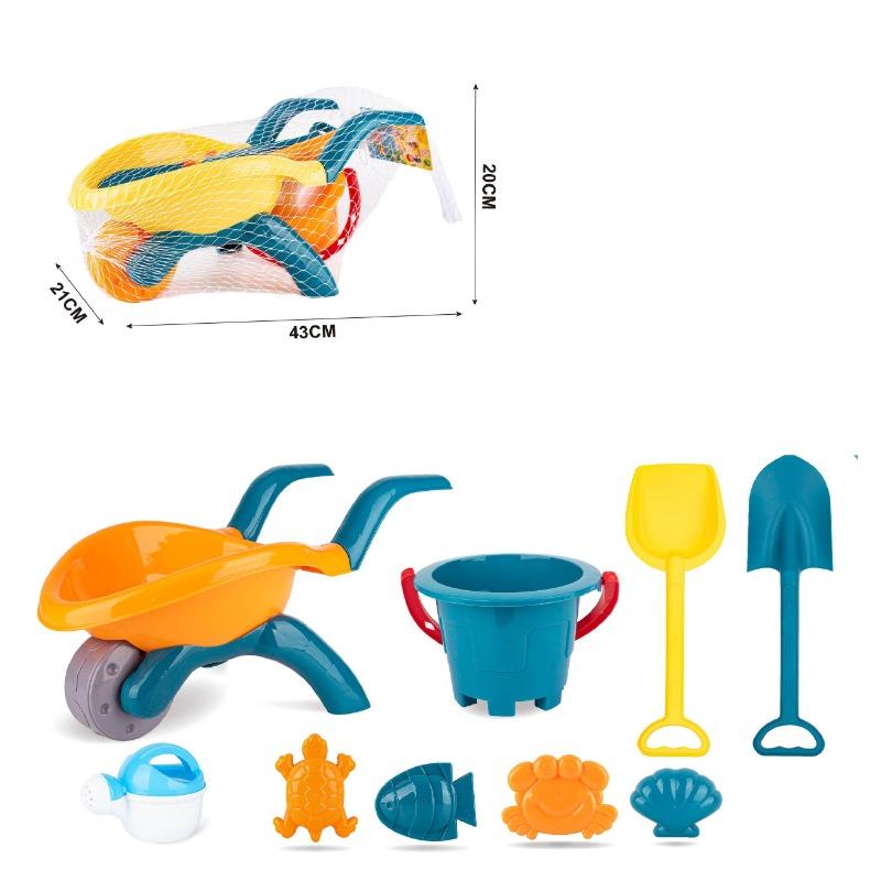 موندو - مجموعة لعب عربة الشاطئ اليدوية 9 قطع