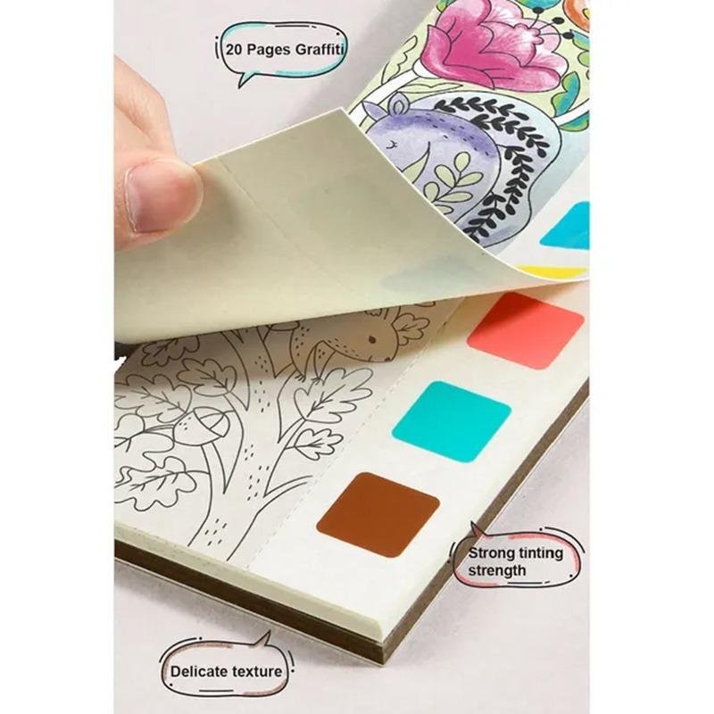 Mideer Paint with Water Booklet Enchanted Garden