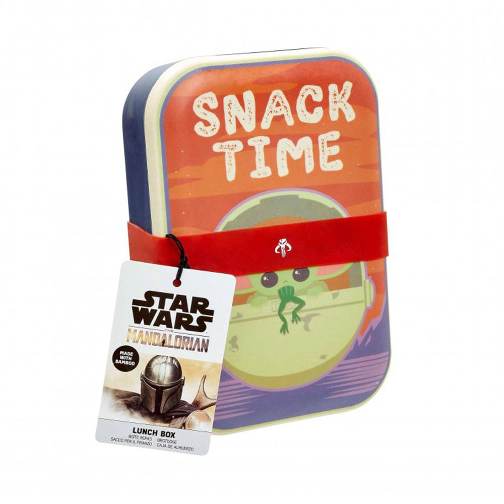 Star Wars Mandalorian The Child Bamboo Lunch Box Snack Time