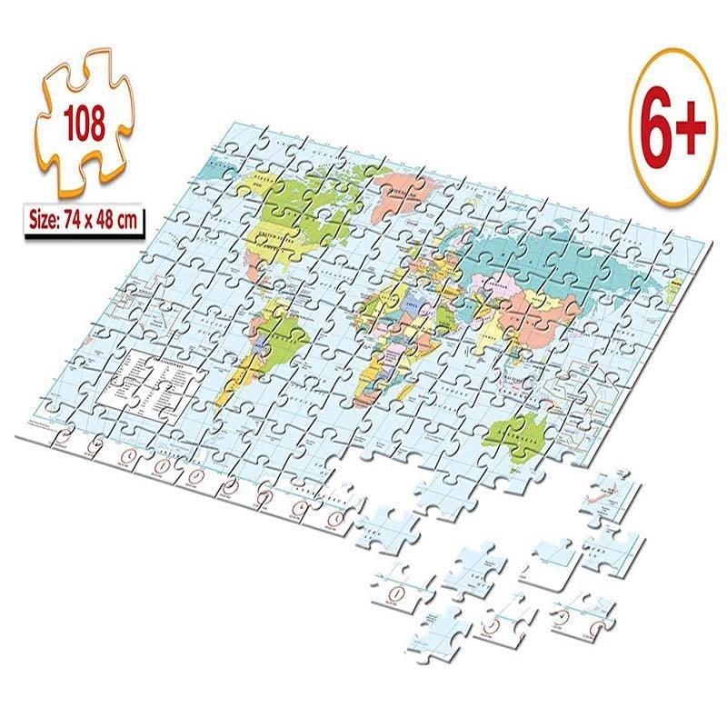 Frank World Map Jigsaw Puzzle