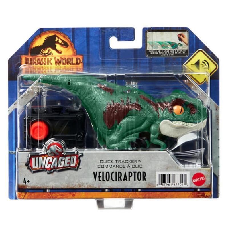 Jurassic World Uncaged Click Tracker Velociraptor Figure