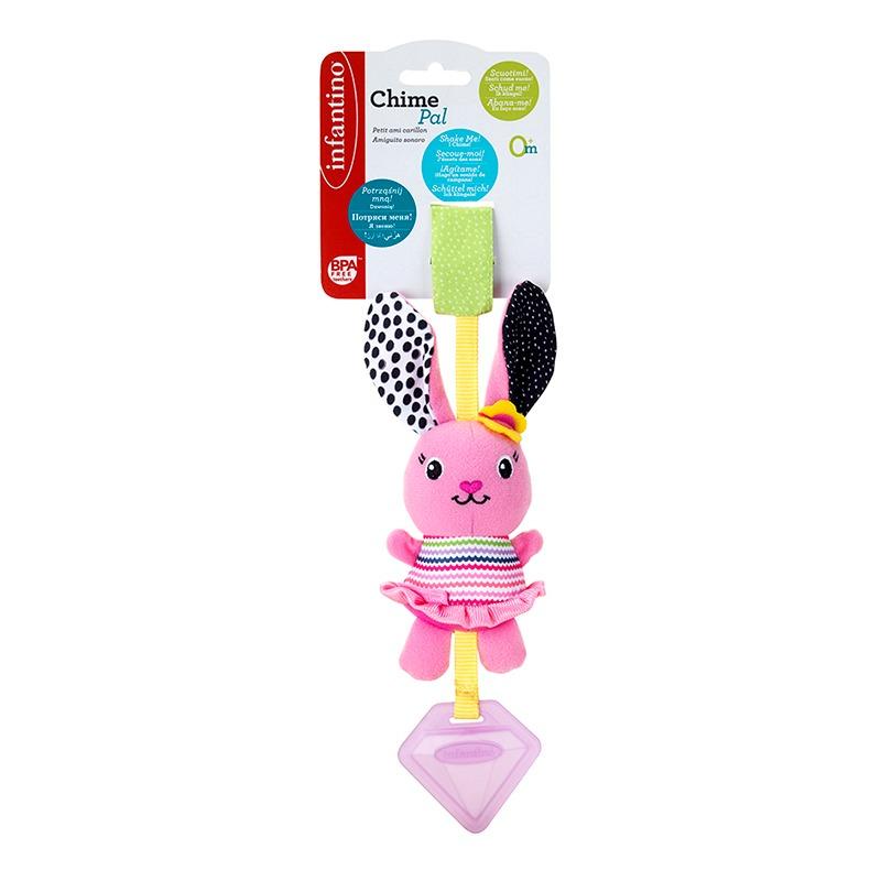 Infantino - Chime Pal Rabbit Soft Toy
