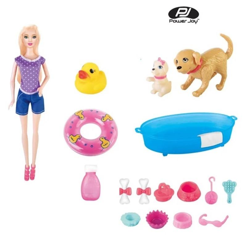 Power Joy Leila Bath Dog With Accessories - Pack 1