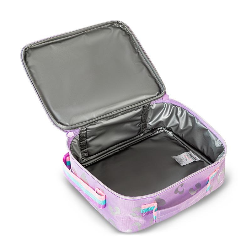 Eazy Kids 4-wheel Trolley 17" School Bag Set of 3 - Love Purple