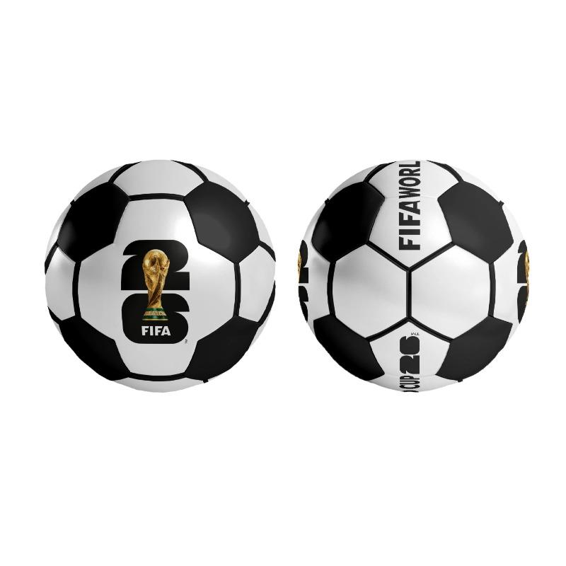 FIFA 2026 Classic Black & White Football Size 5 – PVC Sports Ball