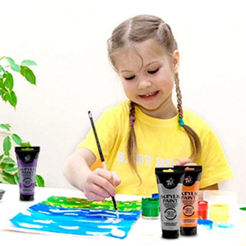 مجموعة ألوان الأكريليك ميتاليك - 12 لون