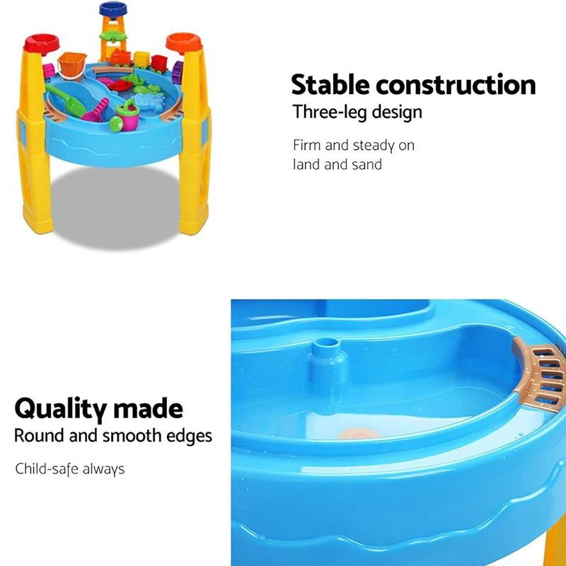 Hualian Sand and Water Table Set - Blue/Yellow