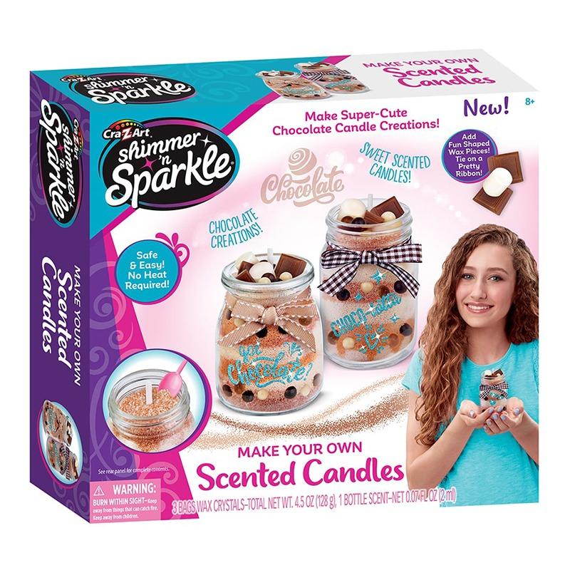 Cra-Z-Art Shimmer N Sparkle Make Your Own Scented Candles - Chocolate Candle