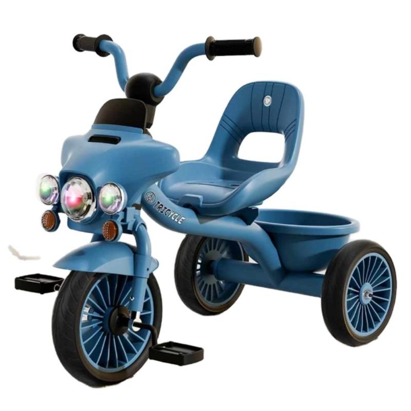 TOBBI Kids Tricycle with Light & Music – Blue.