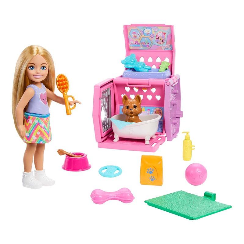 Barbie Family & Friends Chelsea Puppy Carrier Playset