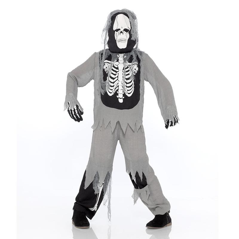 Mad Toys Ghostly Skeleton Kids Halloween Costume - XXL