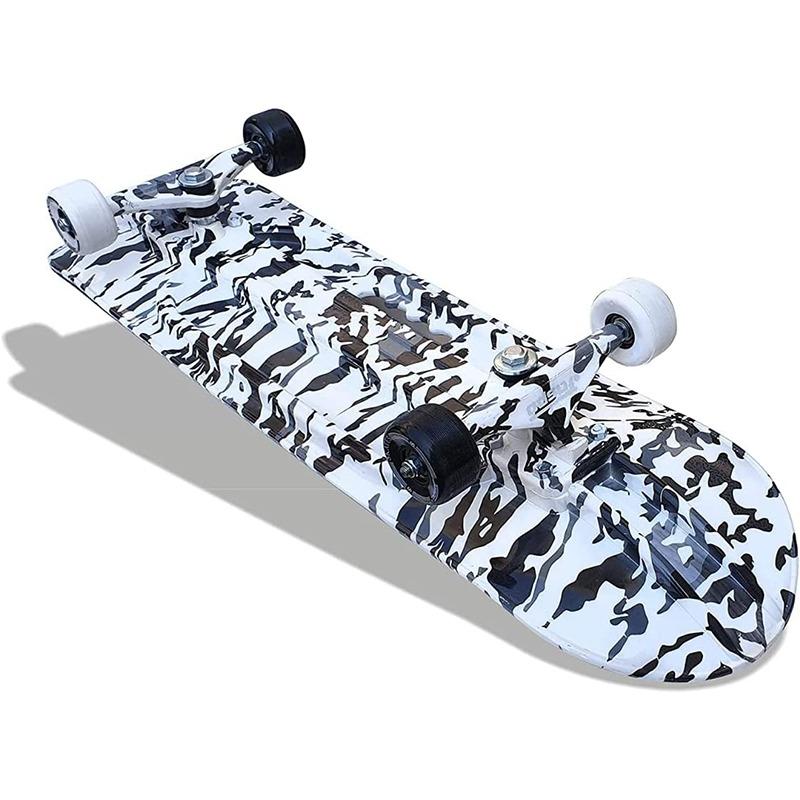 Jaspo Cruiser Longboard Concave Standard Skate Board- Camo