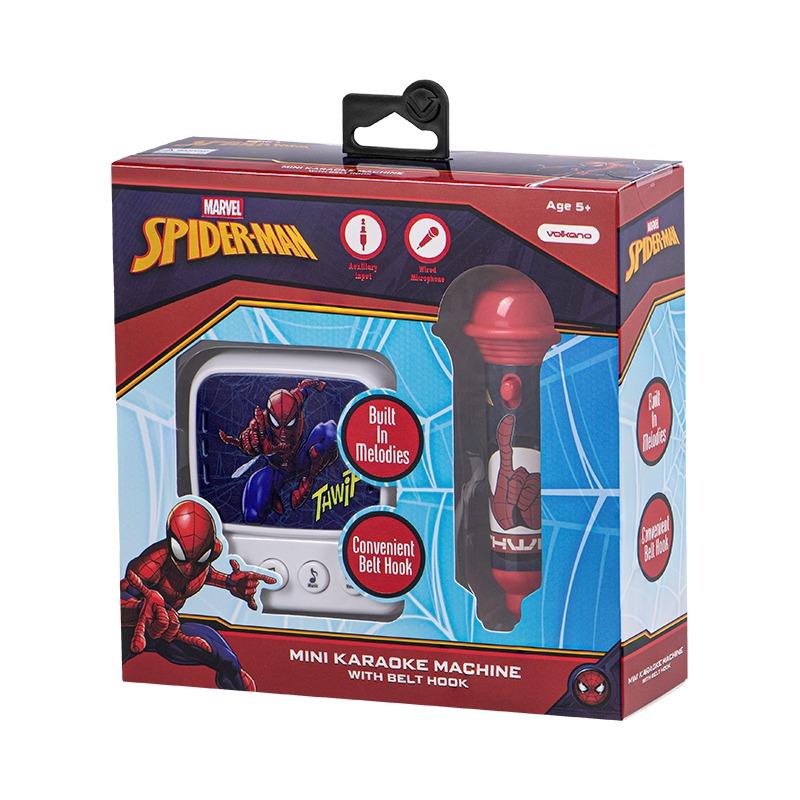 Volkano Marvel Spider-Man Small Karaoke Machine With Belt Hook