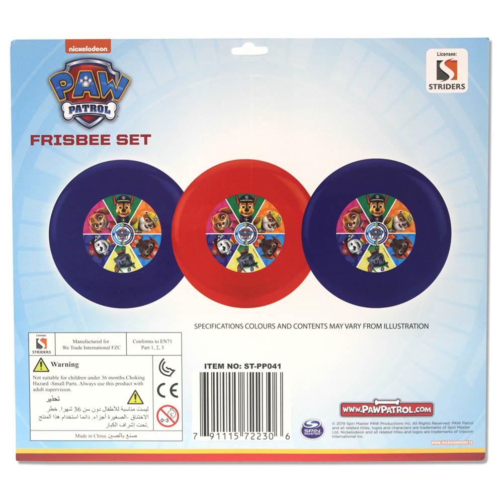 Paw Patrol Set Of 3 Frisbees