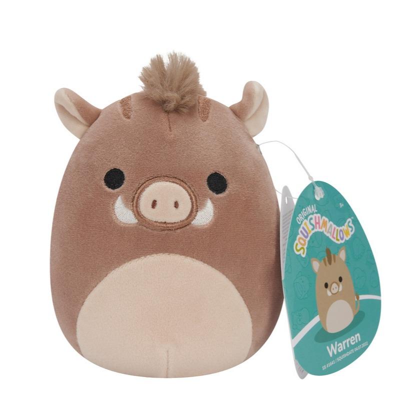 Squishmallows Warren The Brown Boar 5 Inch