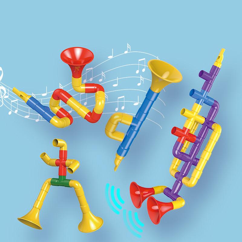 مجموعة أنابيب البناء التعليمية 108 قطعة