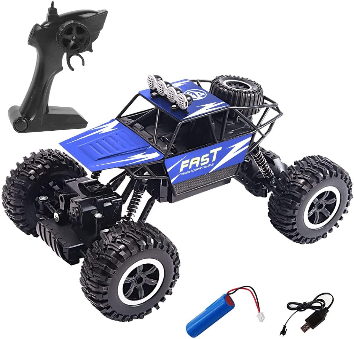 اتش اس تي - شاحنة الطرق الوعرة مع جهاز تحكم عن بعد - أسود