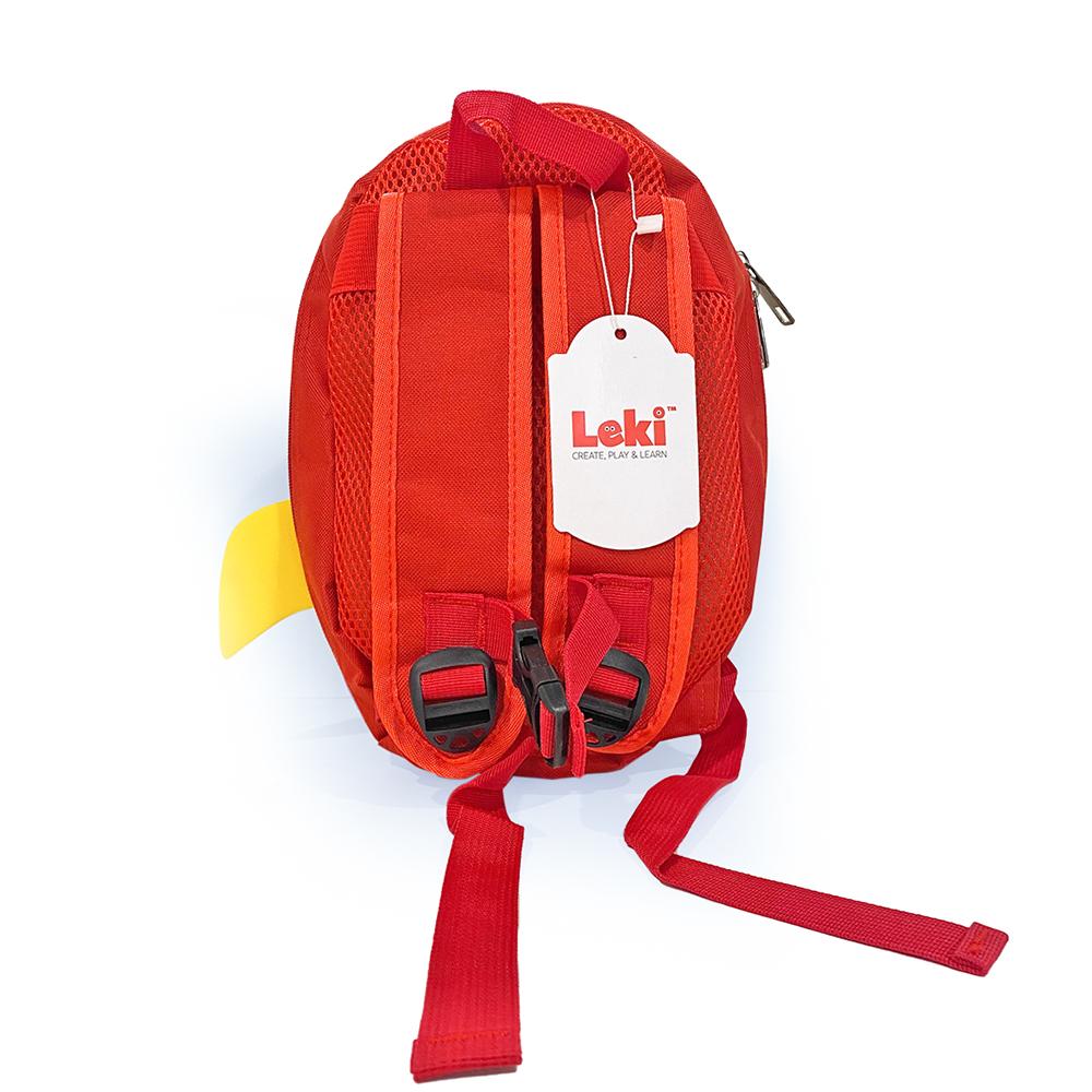 إيفا - حقيبة ظهر النافذة الشفافة بتصميم الصاروخ لون أحمر