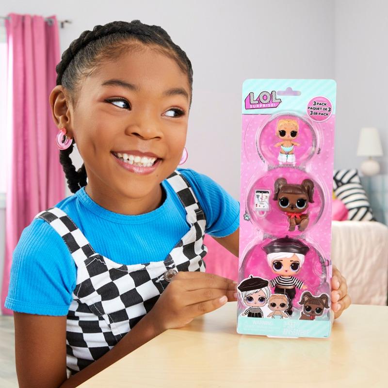 لول سربرايز - مجموعة الدمى 3 قطع - بيتنيك بيب + دارلينج دوجي + ليل كيكس
