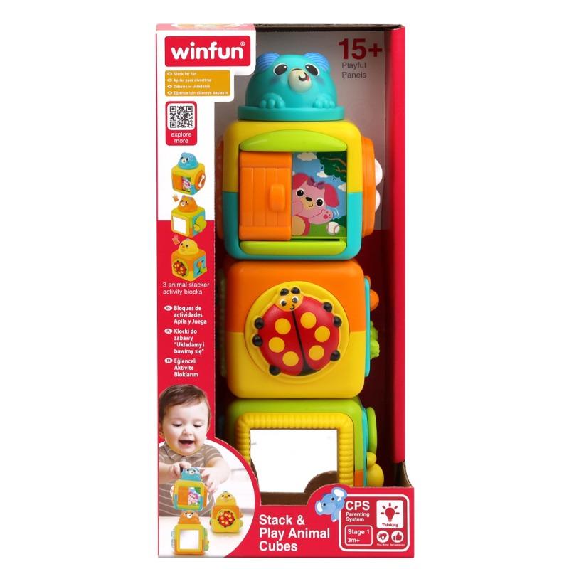 Winfun Stack & Play Animal Cubes