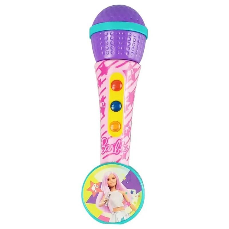 Barbie Kids Microphone with Melodies and Lights – Pink