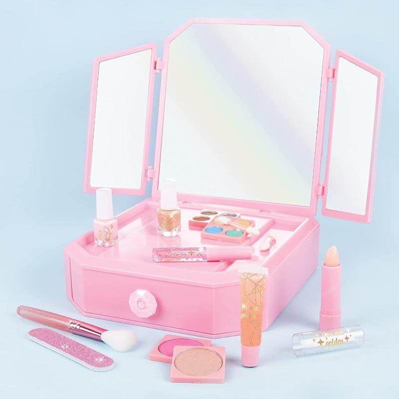 Make It Real Deluxe Light Up Mirrored Vanity and Cosmetic Set
