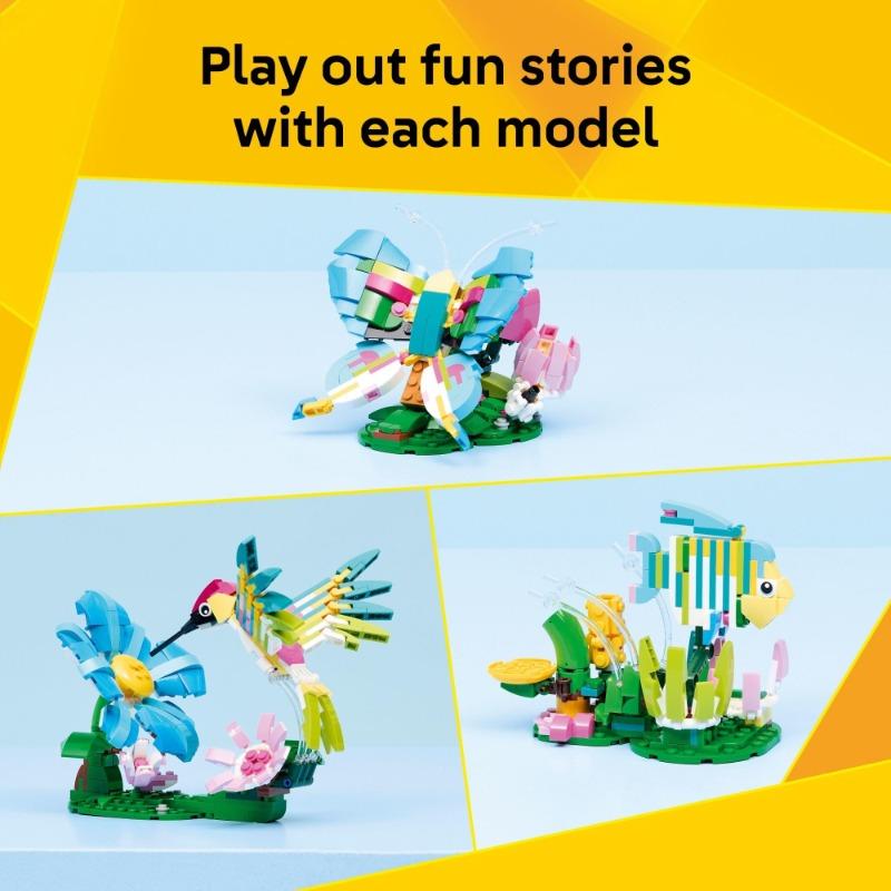 Lego Building Kit Wild Animals: Colorful Hummingbird 31384