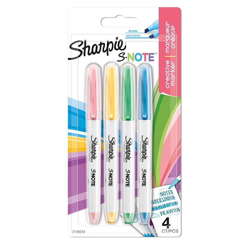 شاربي اس نوت - 4 اقلام بالوان الباستيل