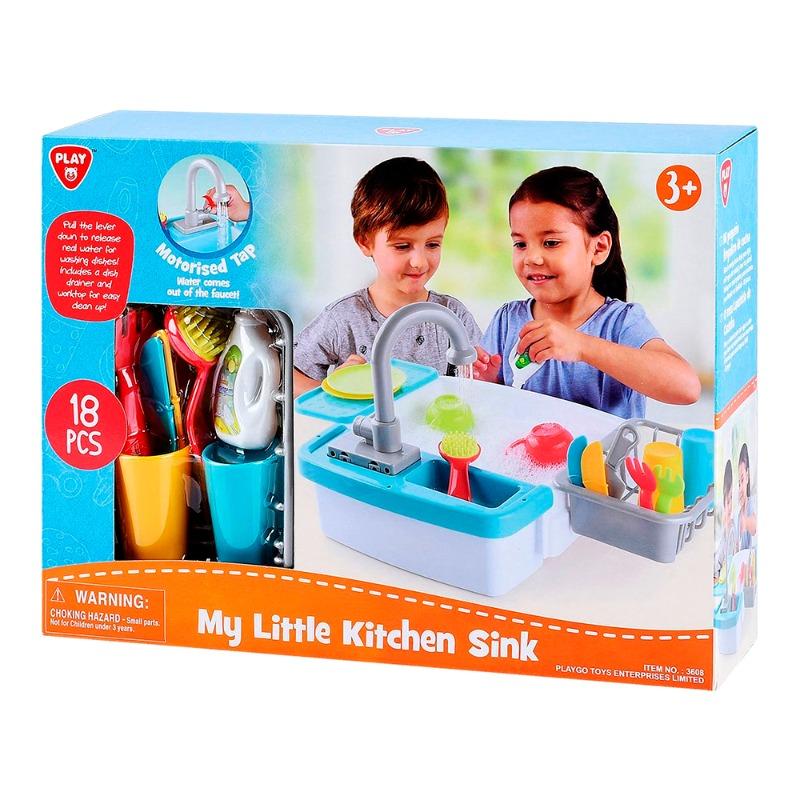 بلاي جو - مجموعة مغسلة المطبخ 18 قطعة