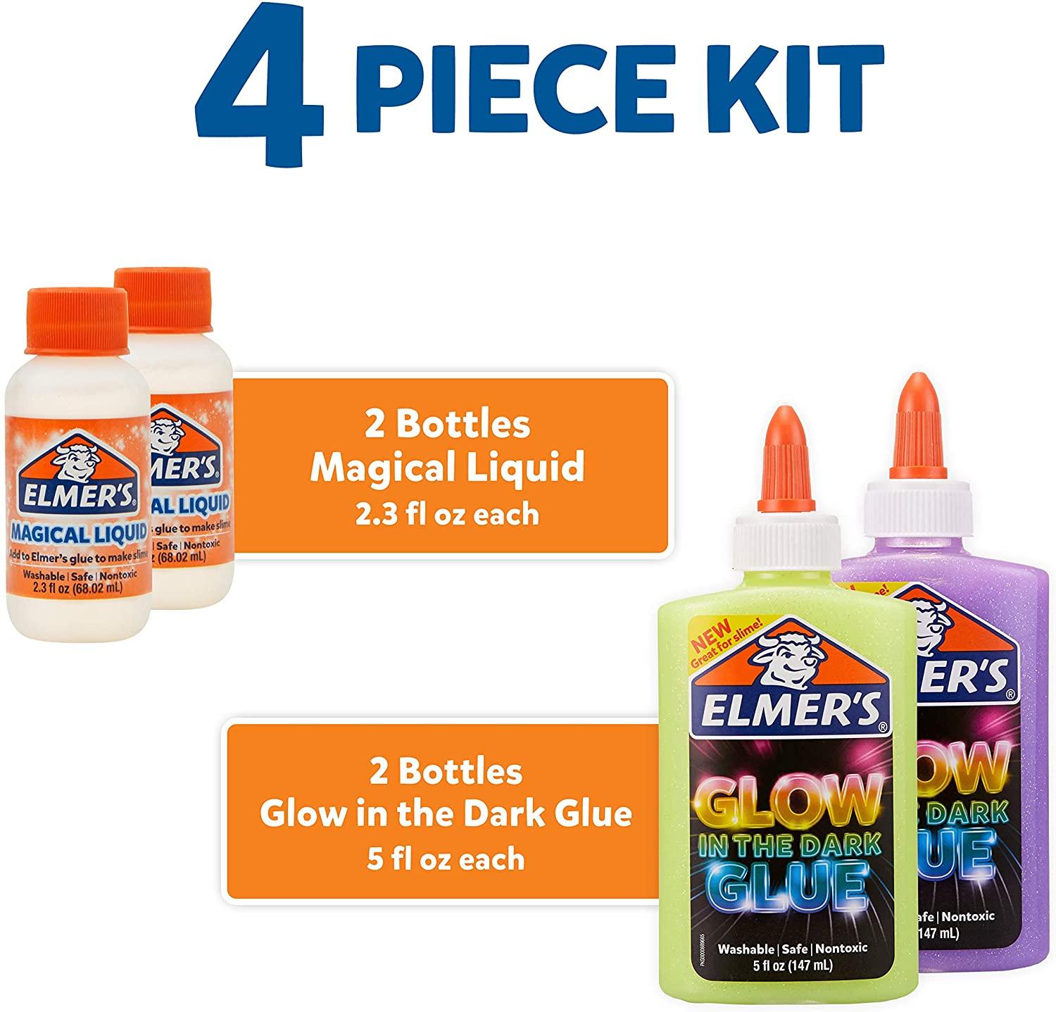 Elmer's Glow In The Dark Slime Kit - 4 Count