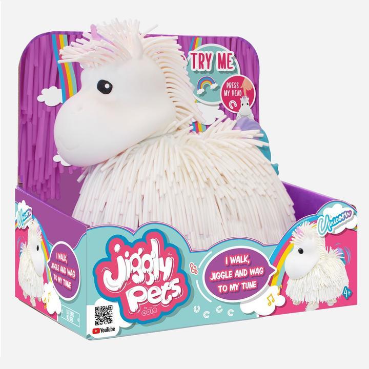 Jiggly Pets Unicorn - White