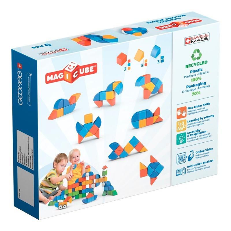 Geomag Magicube 3 Shapes Animals - 9 pcs