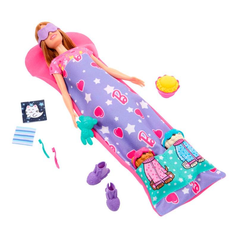 باربي - مجموعة لعب دمية باربي والجرو سلامبر بارتي