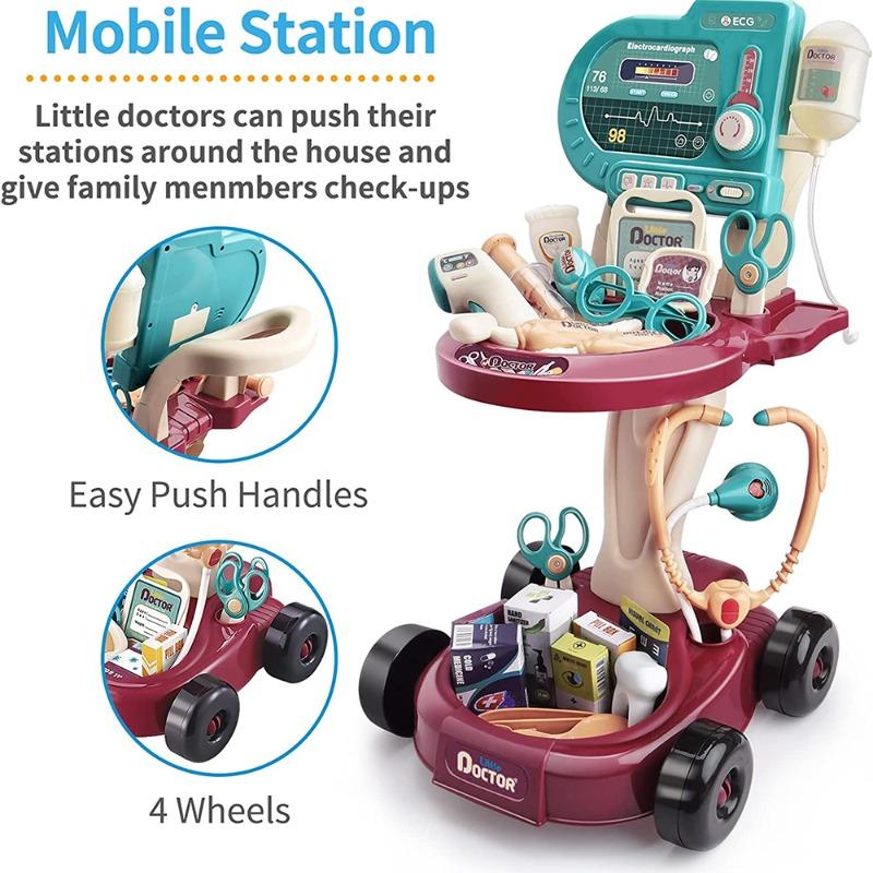 أدوات الطبيب مع اصوات و ضوء 24 قطعة