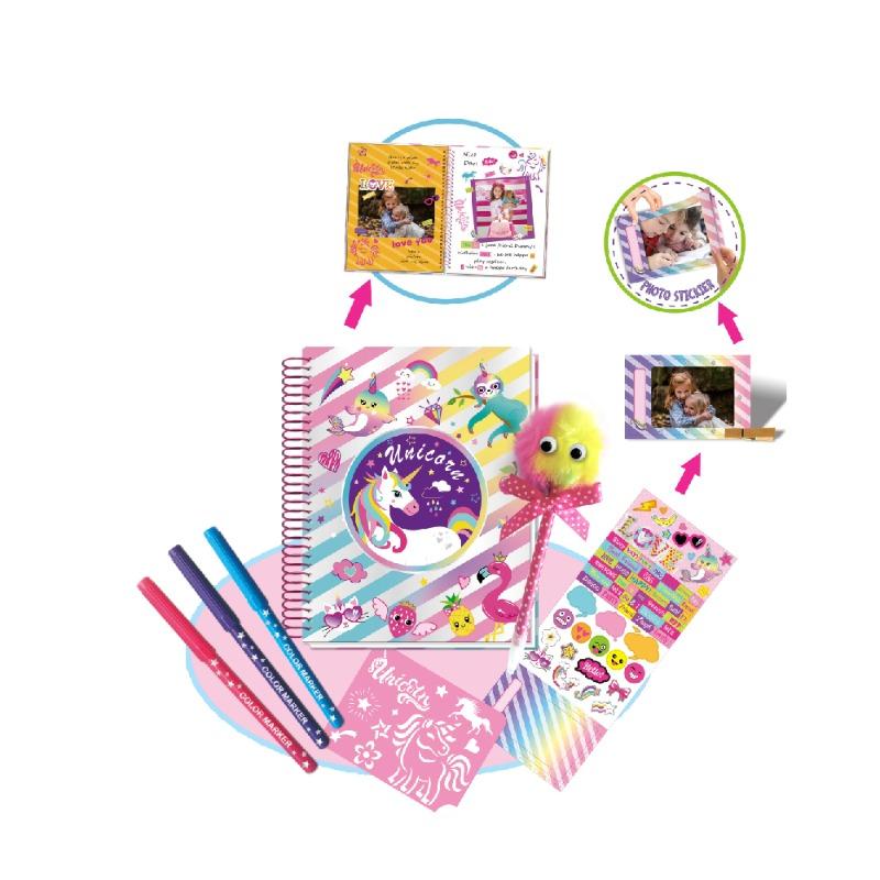 يونيكورن مجموعة تزيين مفكرة