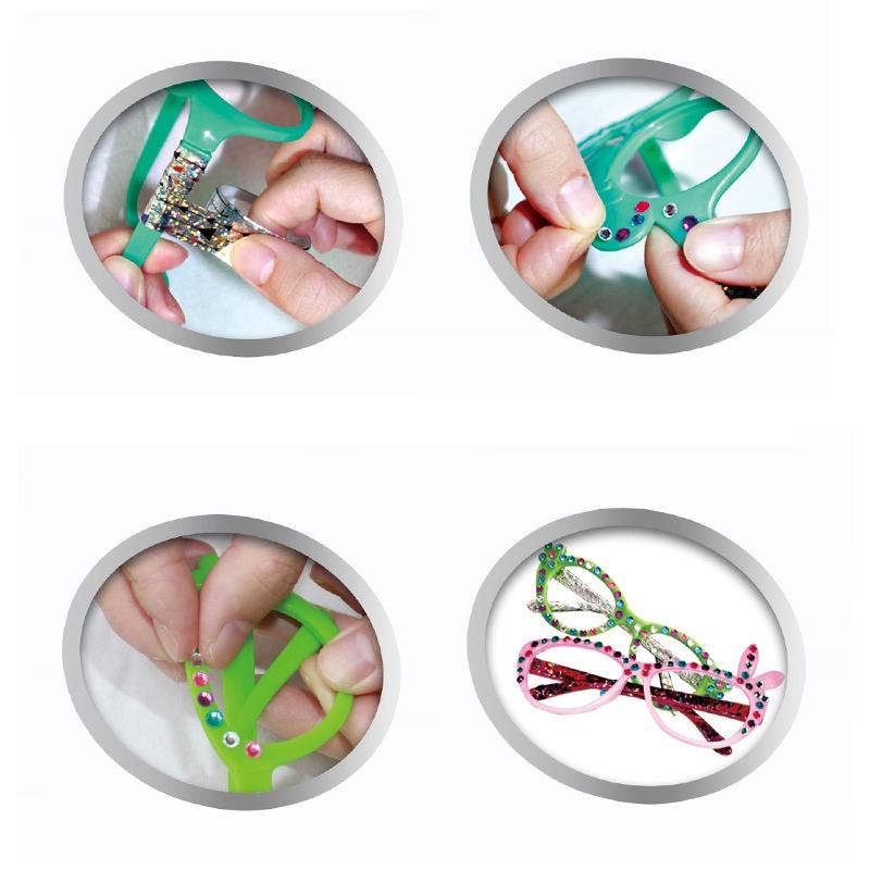 مجموعة تزيين النظارات البلاستيكية