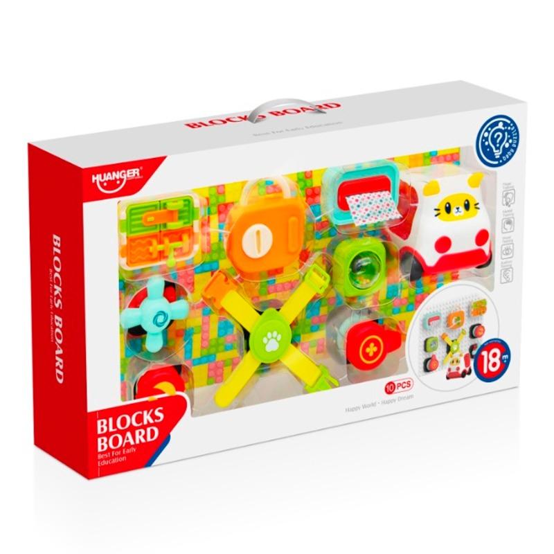 Huanger Musical Board Building Kit with Lights - 9pcs