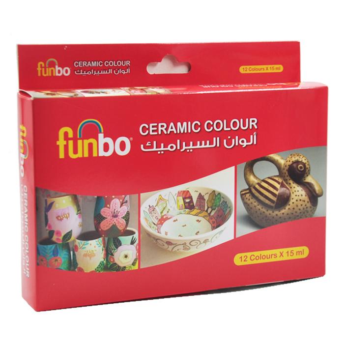 Funbo Ceramic Color with Brushes Bundle