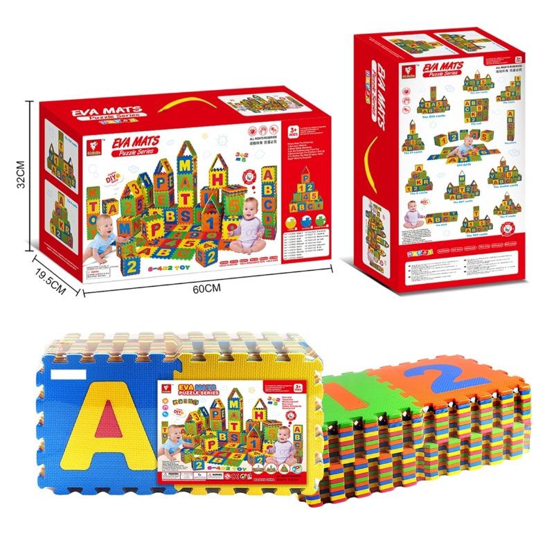 Eva Mats English Alphabet Number Floor Mat 36Pcs