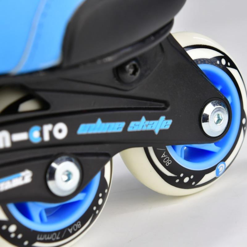 Micro Maxi Cosmo Purple Adjustable Skate Shoes Black & Blue Size 35-38