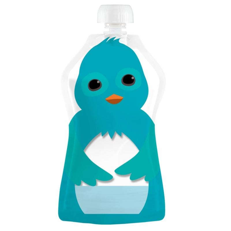 Squooshi Reusable Food Pouches Large Animal - 6 Pack