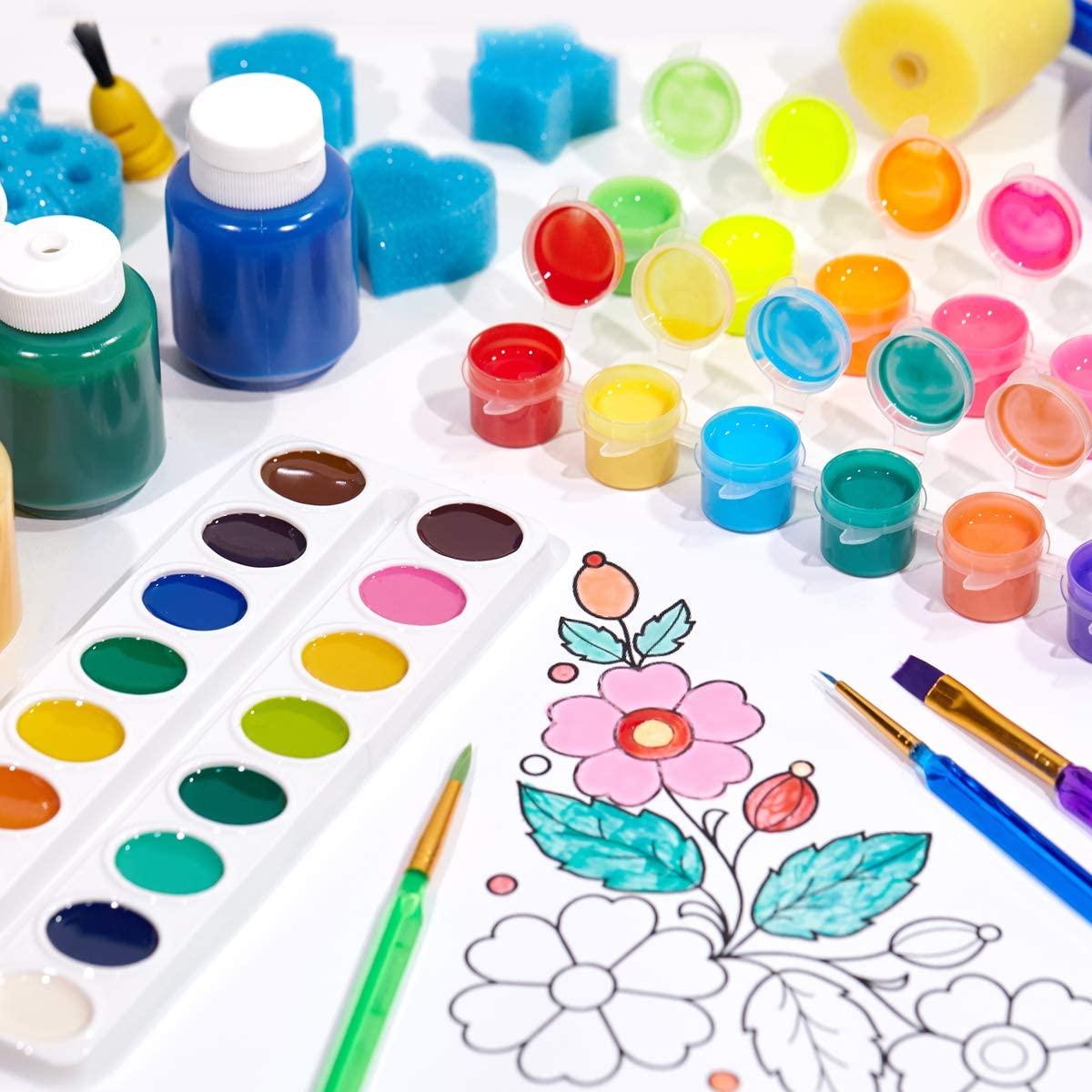مجموعة التلوين القابلة للغسل - 44 قطعة