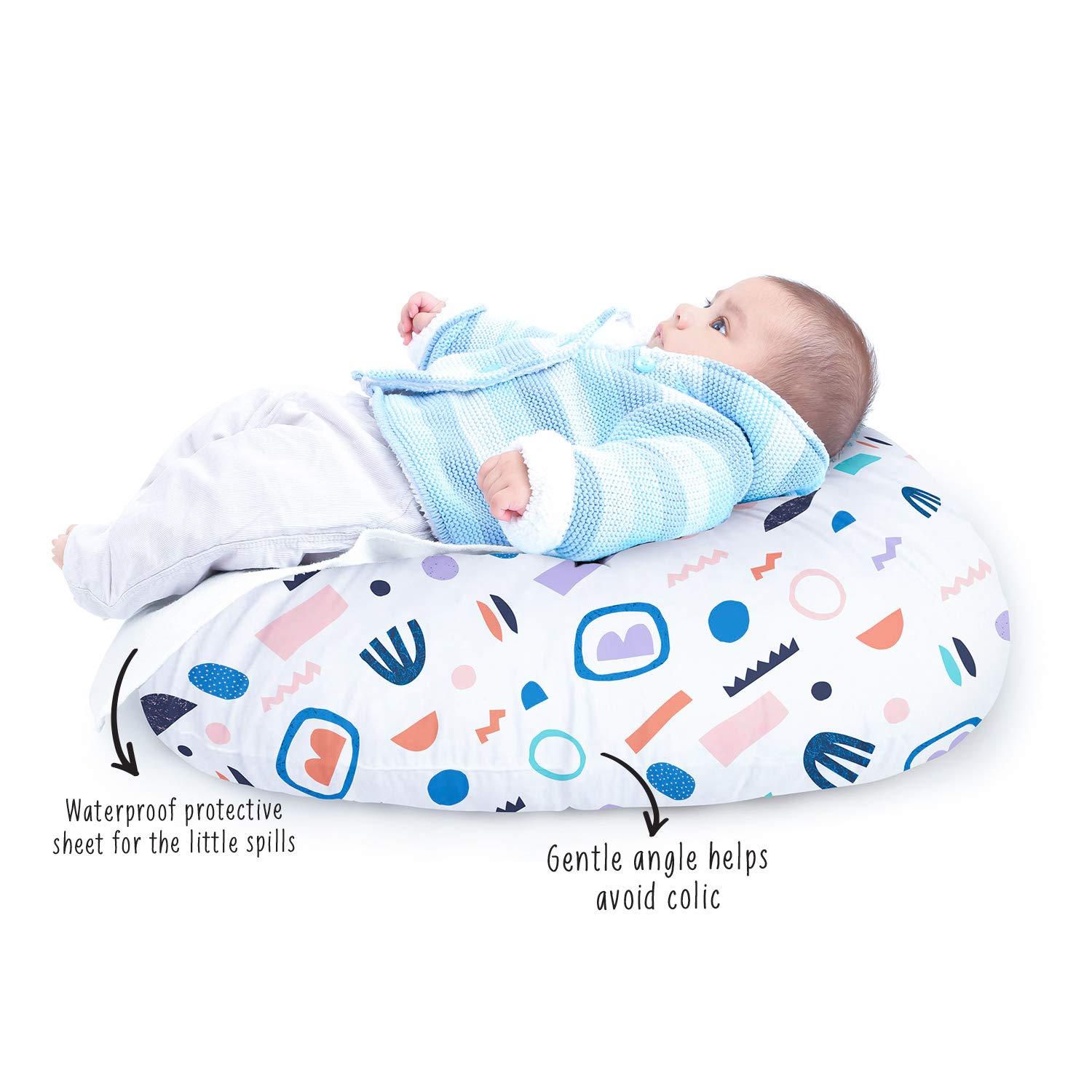 Rabitat Snooze Baby Lounger with Waterproof Protection - Desert River