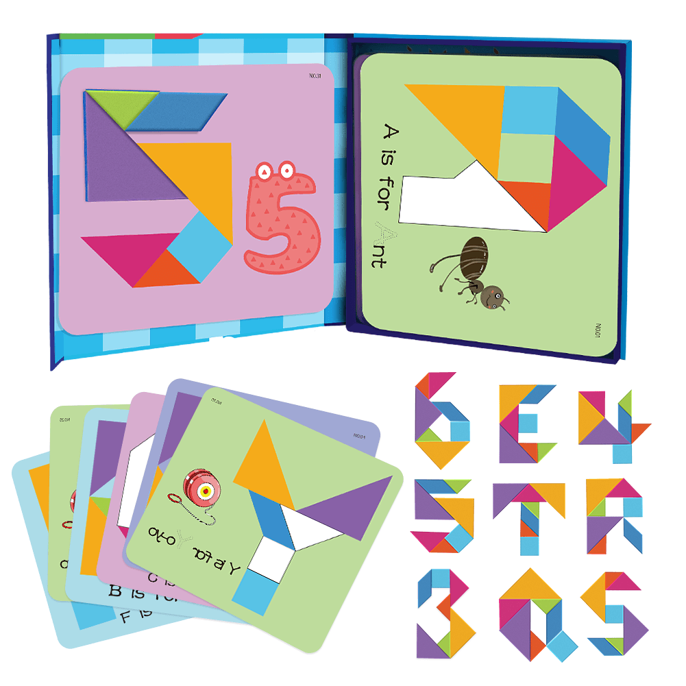 Magical Tangram - Numbers And Alphabet