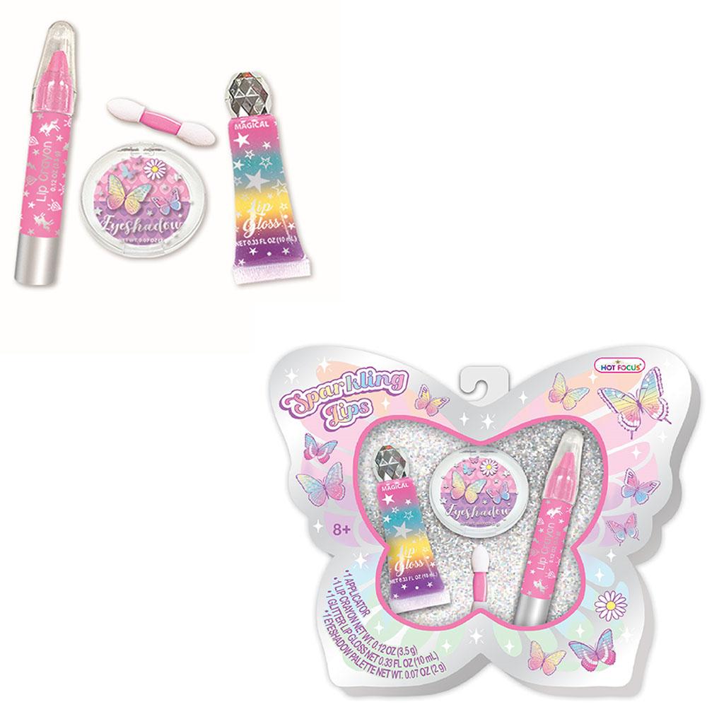 Hot Focus Tie Dye Butterfly Sparkling Lips